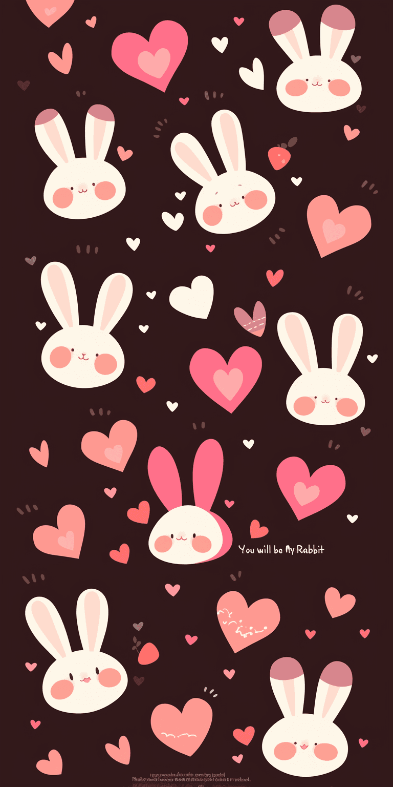 Bunny Summit original repeating artwork