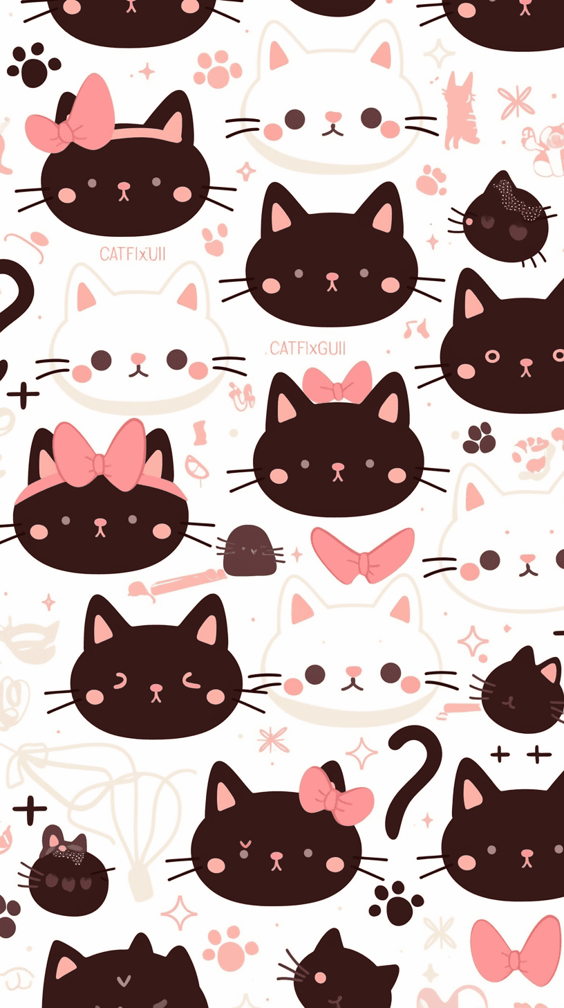 Cat 106 original repeating artwork