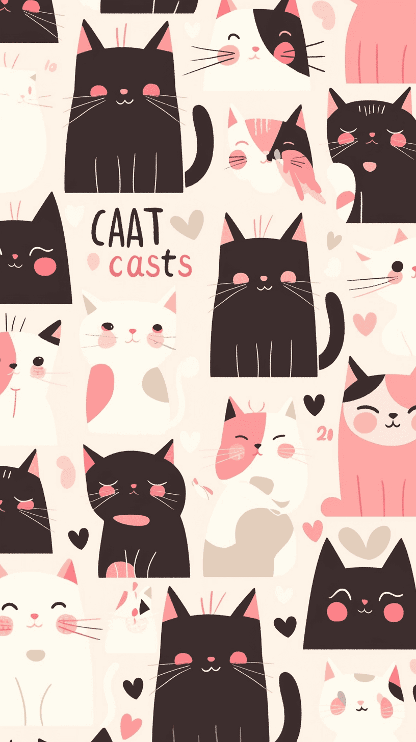 Cat 002 original repeating artwork