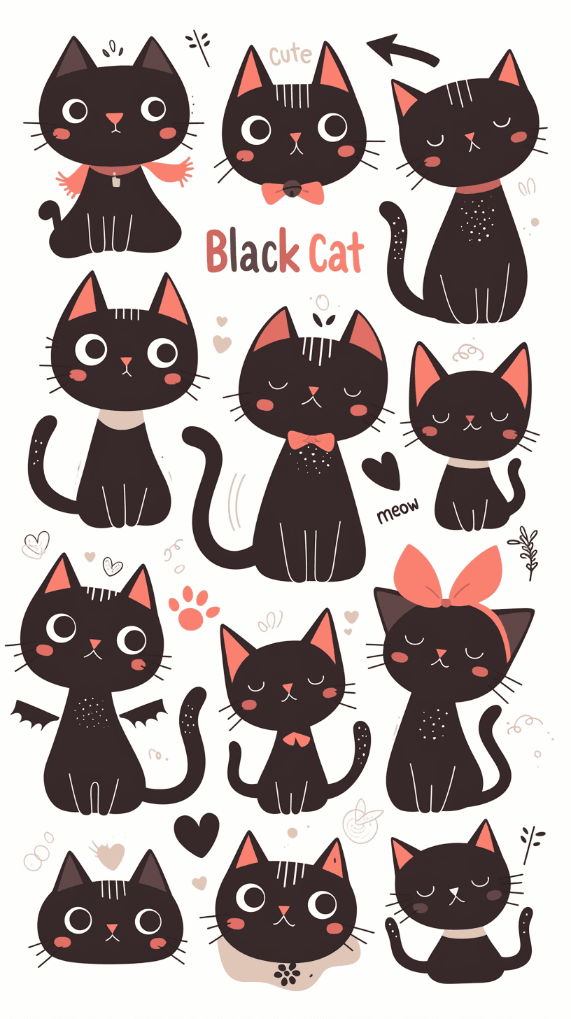 Cat 082 original repeating artwork