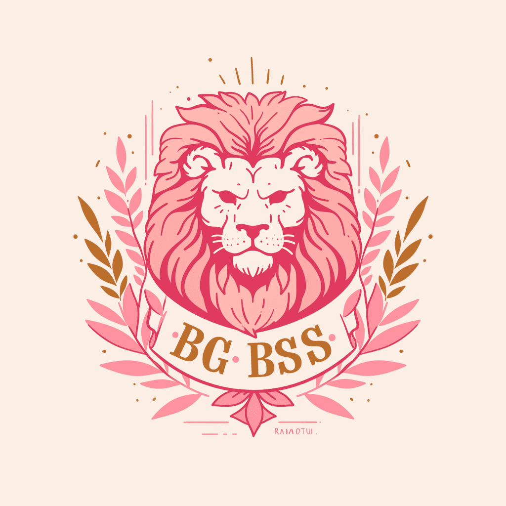 Sweet Cool Lion original repeating artwork