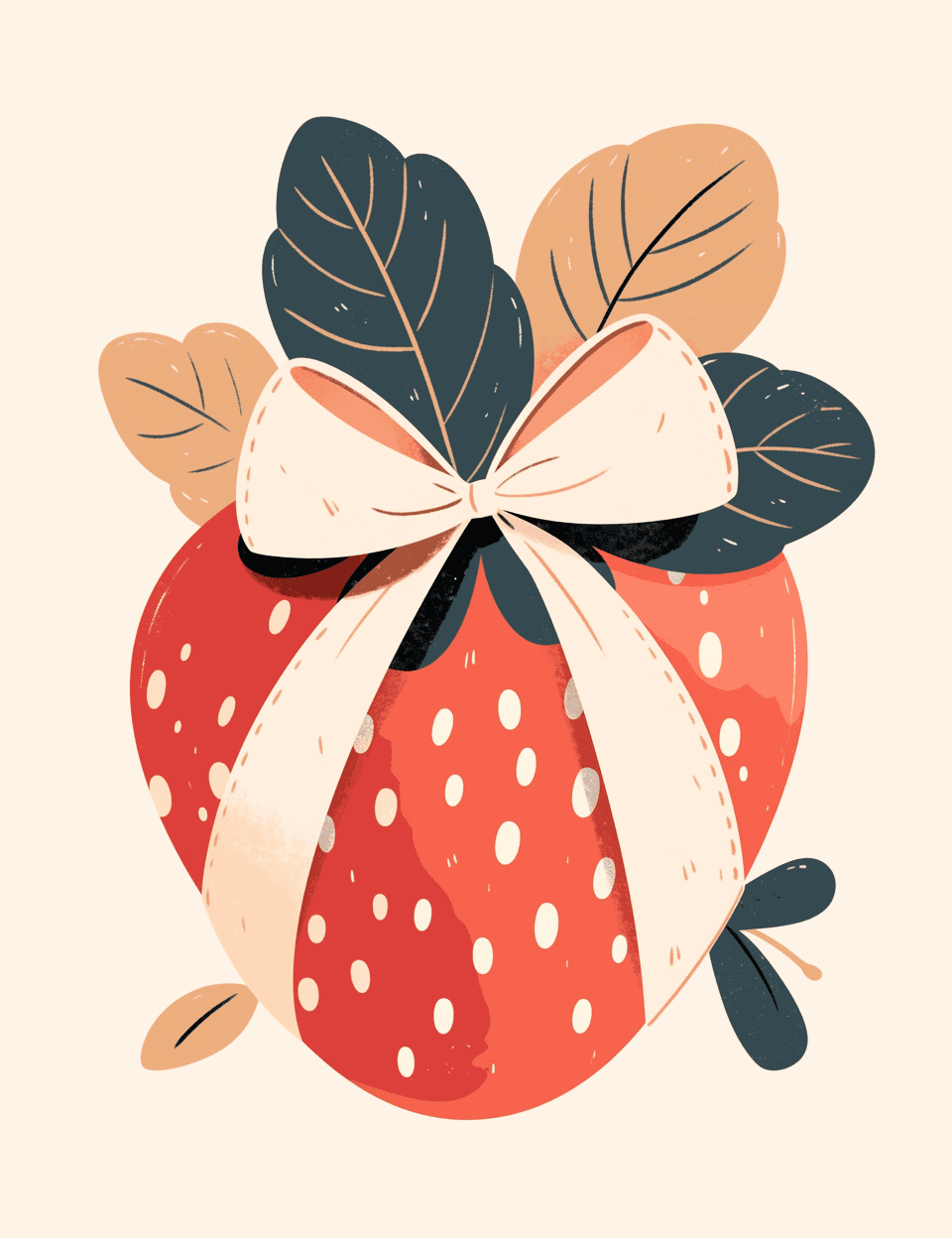 Strawberry Session original repeating artwork