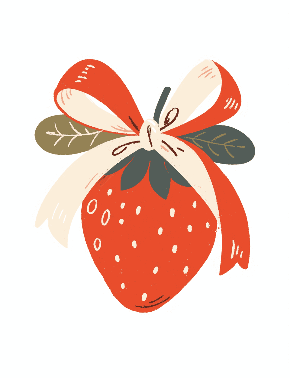 Strawberry Show original repeating artwork