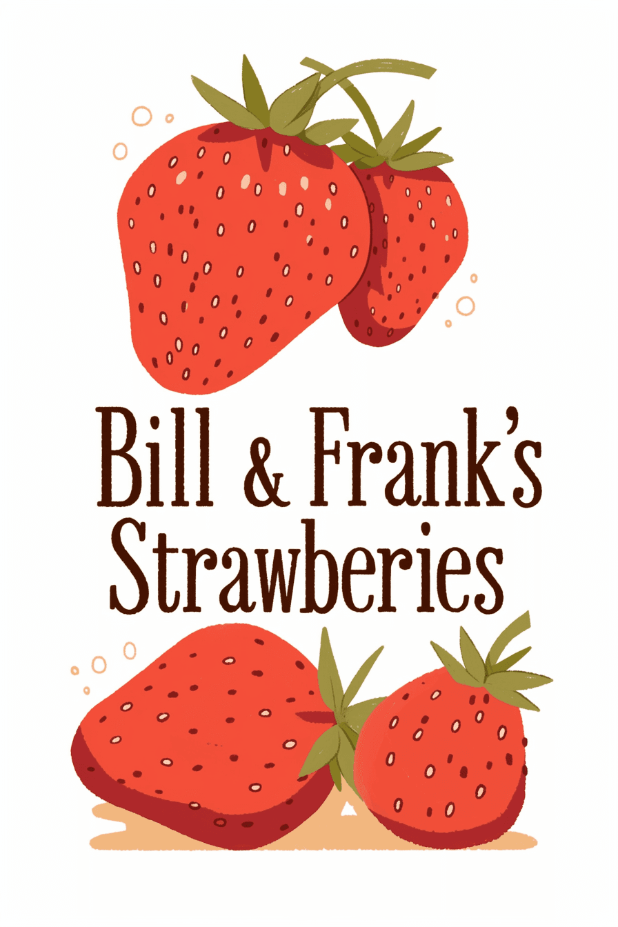 Strawberry Flip original repeating artwork