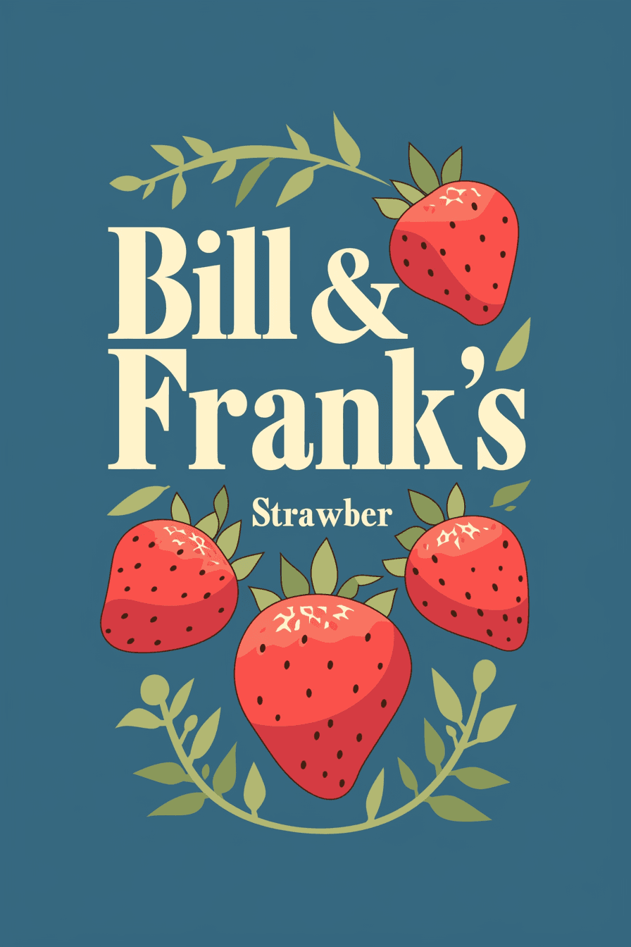 Strawberry Track original repeating artwork