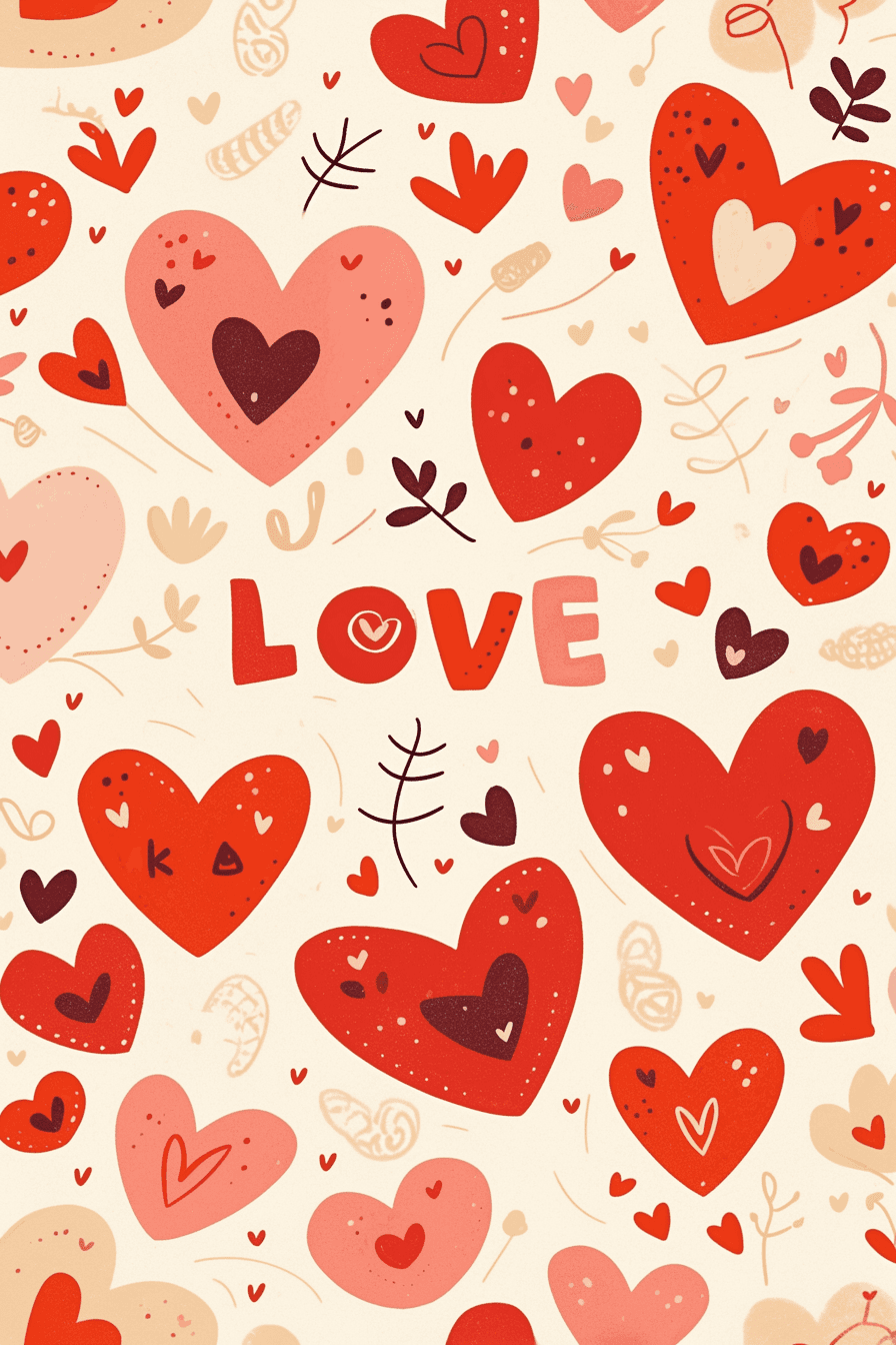 Heart Daybreak original repeating artwork