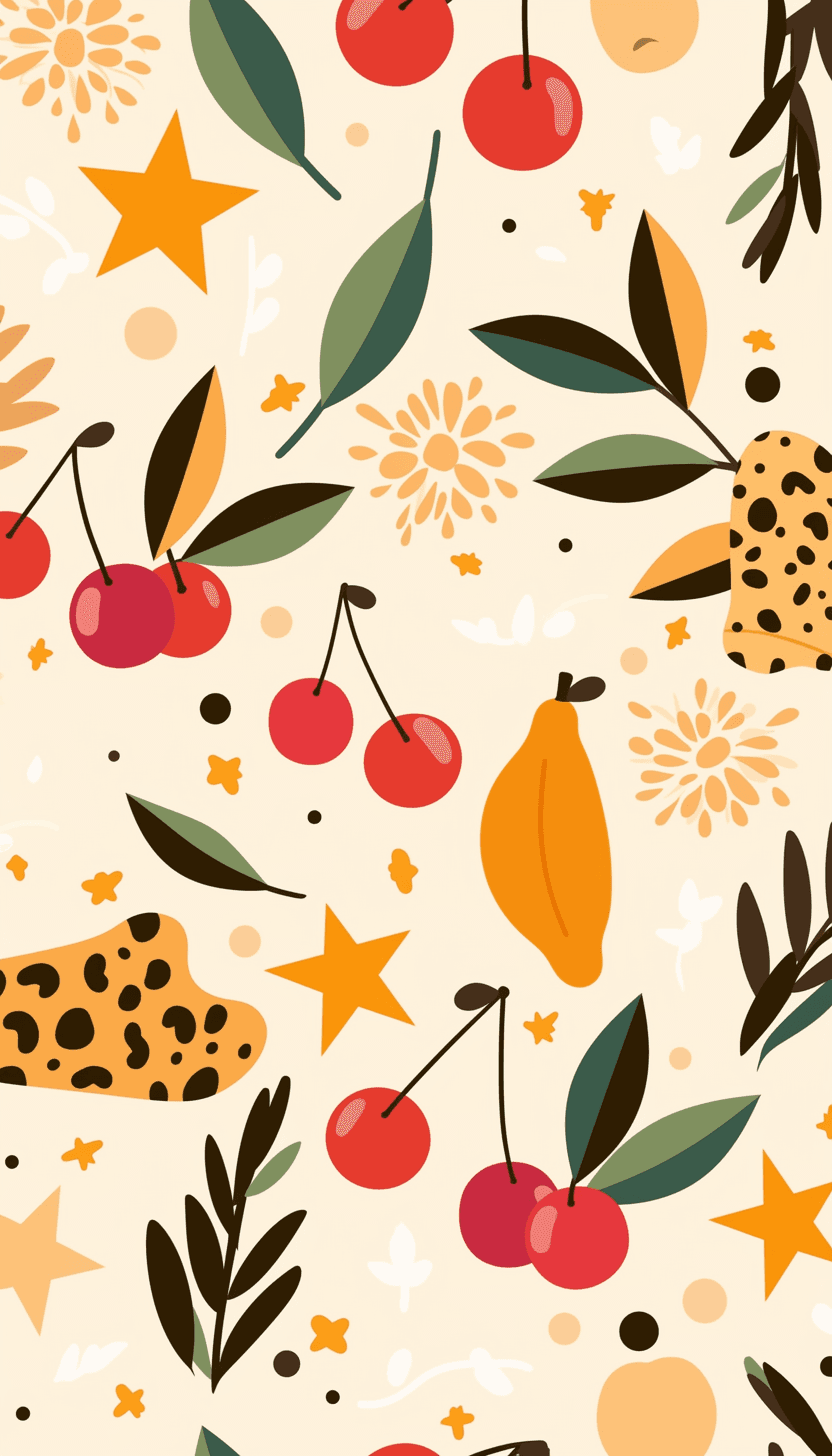 Sweet Cool Design 123 original repeating artwork