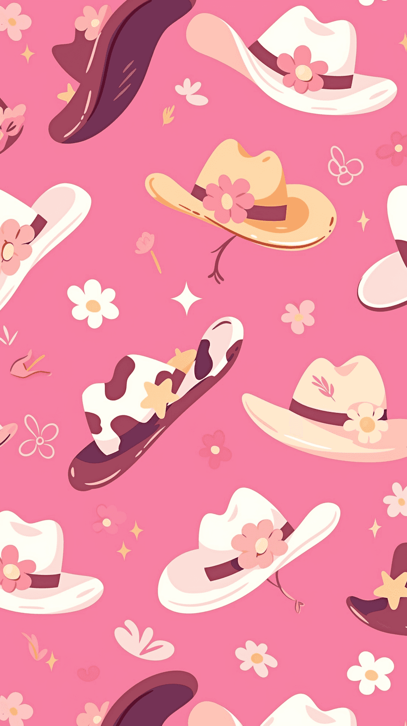 Sweet Cool Hat Session original repeating artwork