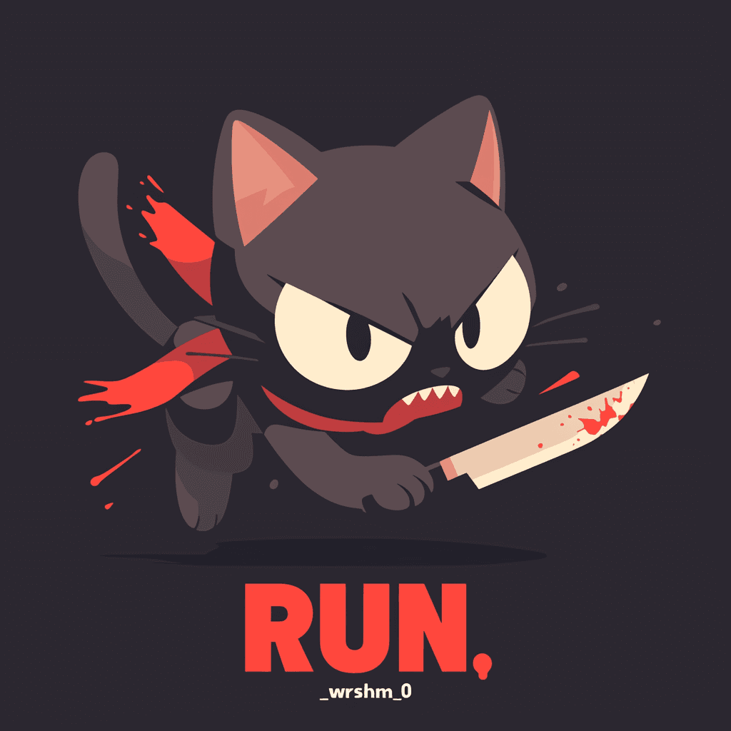 Street Cat Spin original repeating artwork