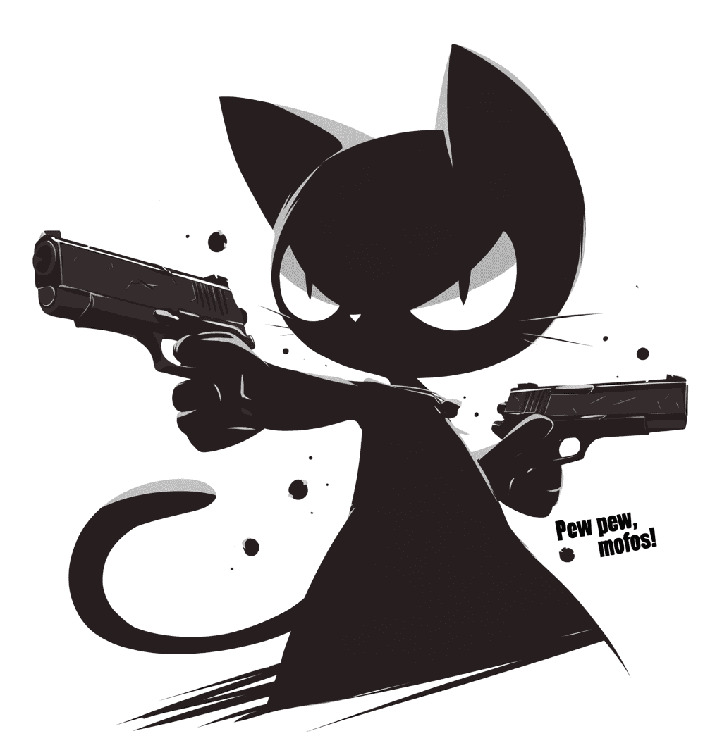 Street Cat Dash original repeating artwork
