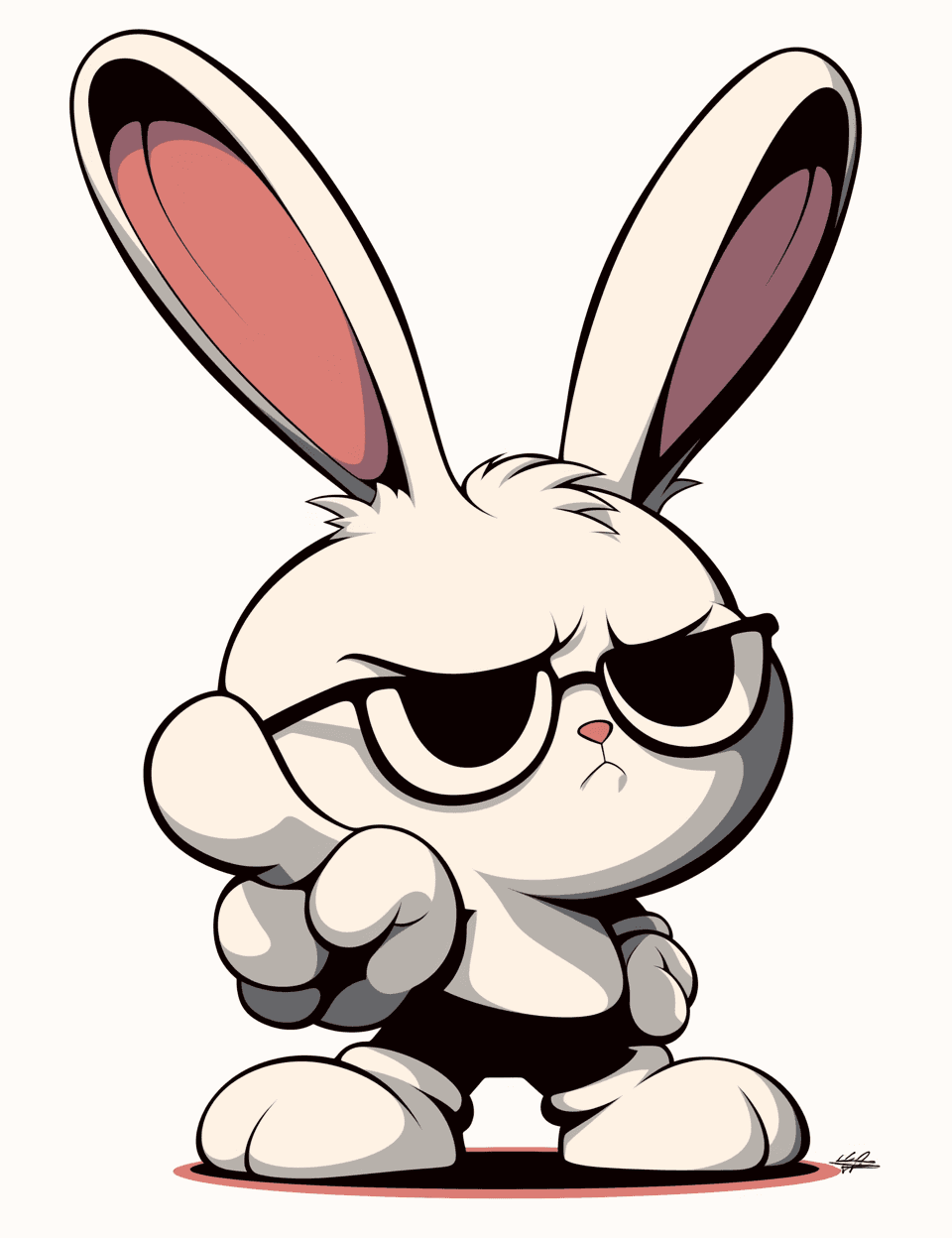 Street Bunny Sprint original repeating artwork