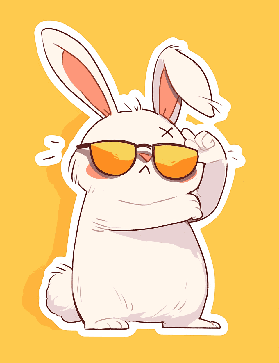Street Bunny Rush original repeating artwork