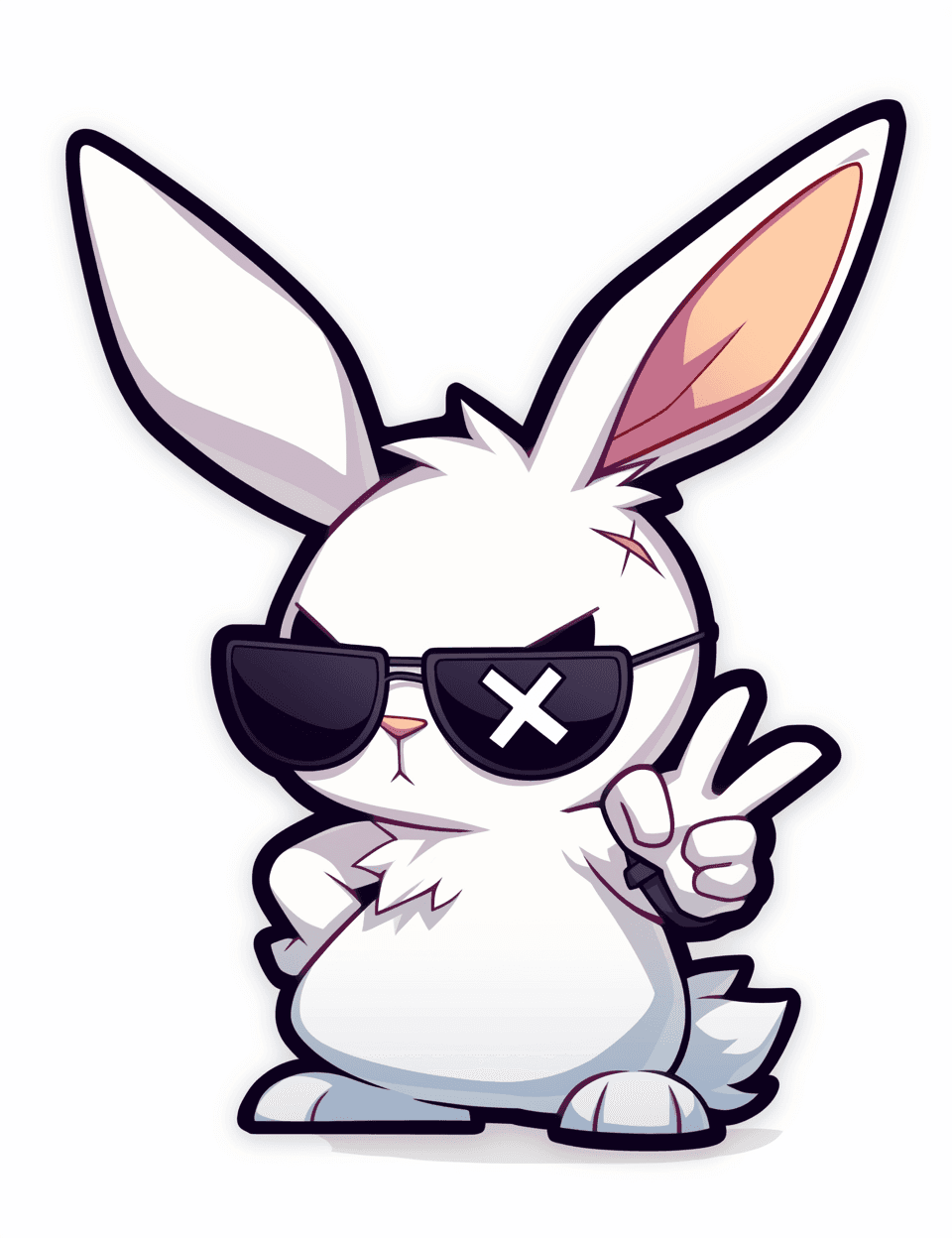 Street Bunny Picnic original repeating artwork