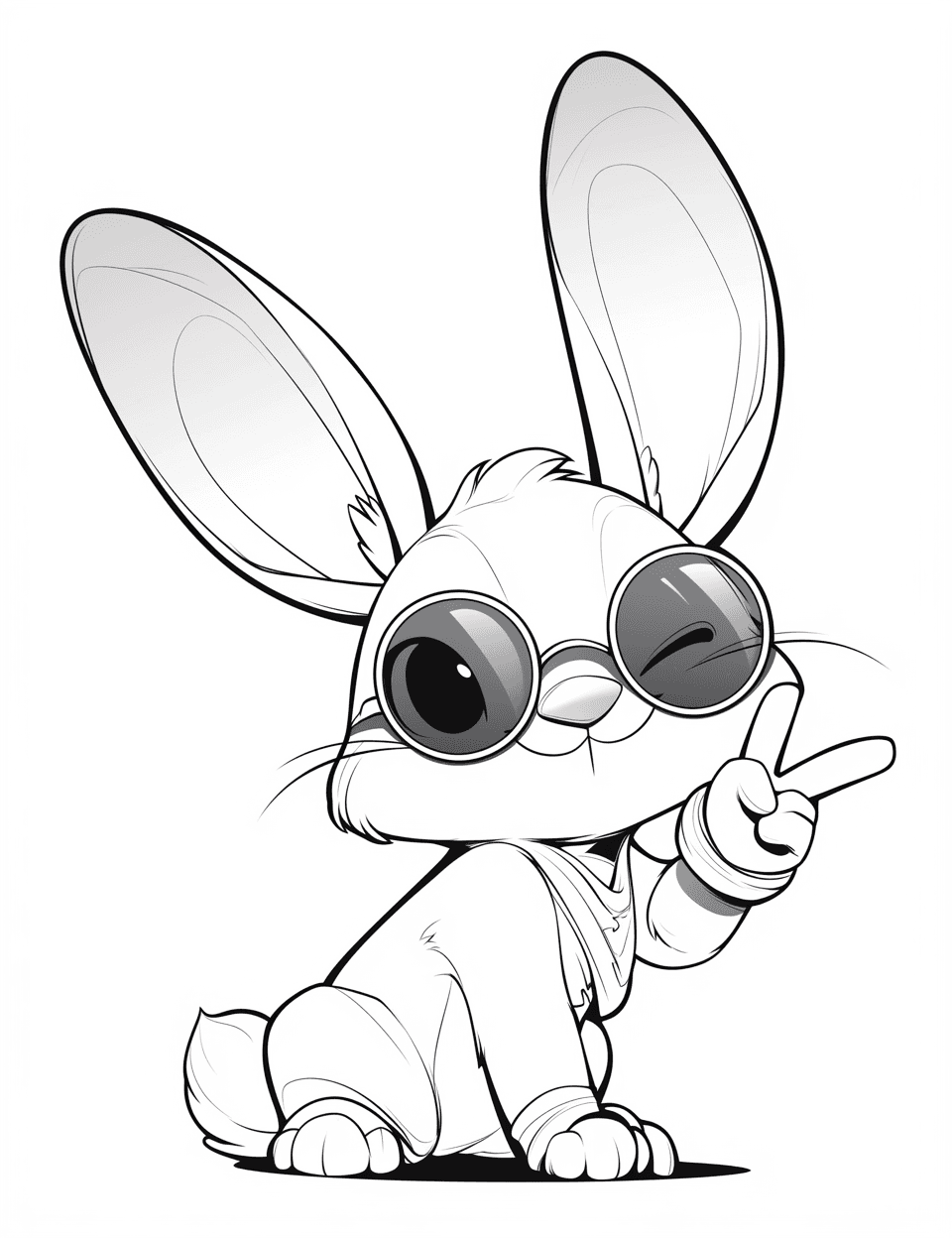 Street Bunny Slide original repeating artwork