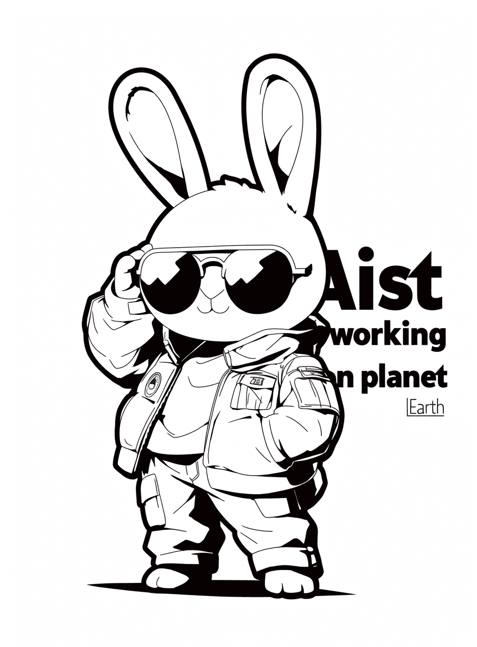 Street Bunny Carnival original repeating artwork