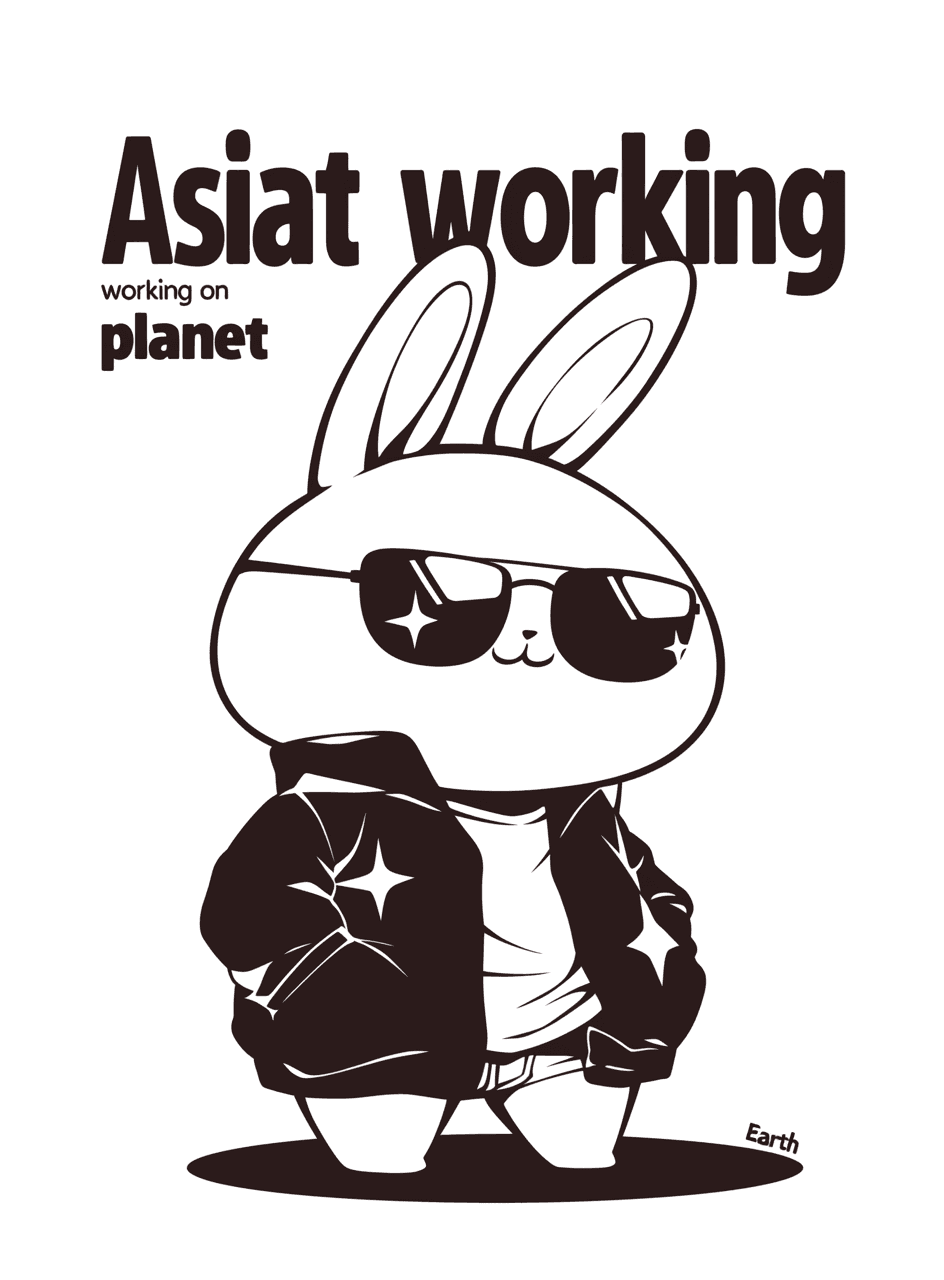 Street Bunny Burst original repeating artwork