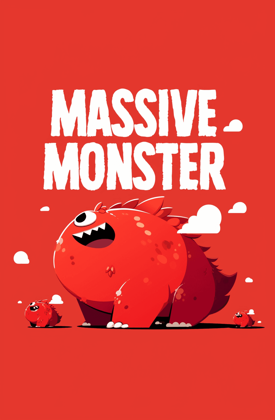 Street Monster Loop original repeating artwork