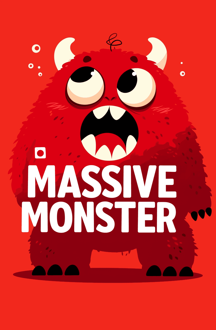 Street Monster original repeating artwork