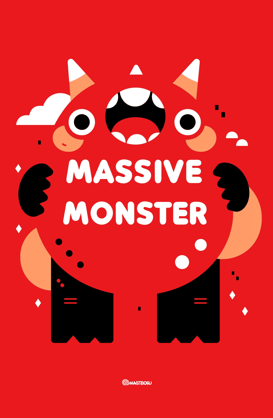 Street Monster Pop original repeating artwork