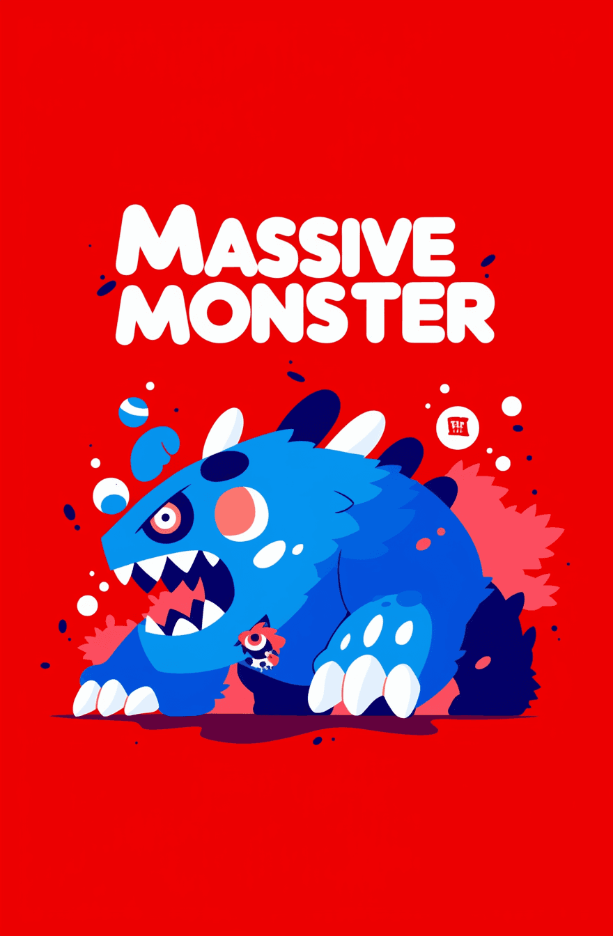 Street Monster Squad original repeating artwork