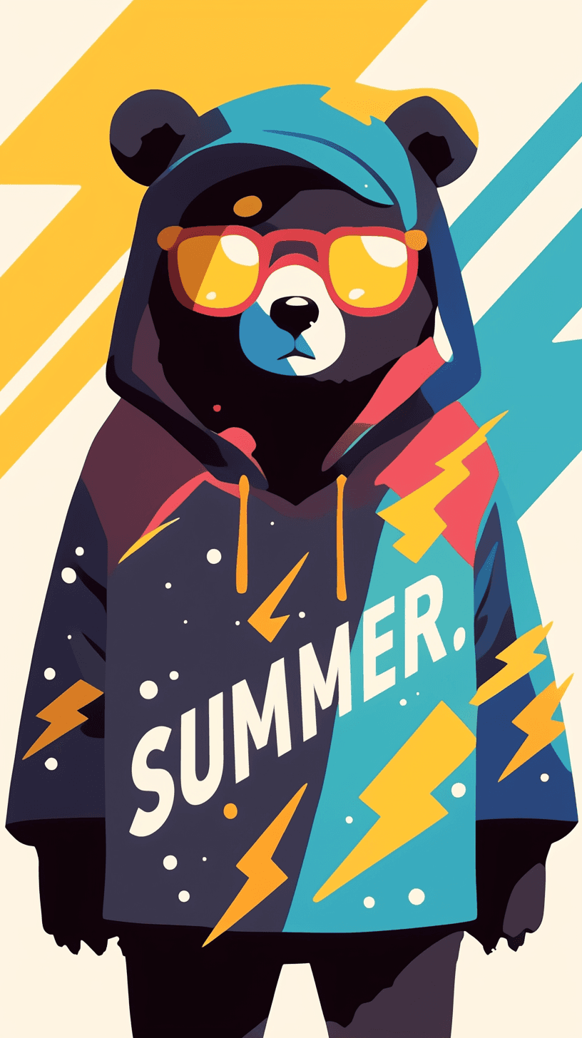 Street Bear Tune original repeating artwork