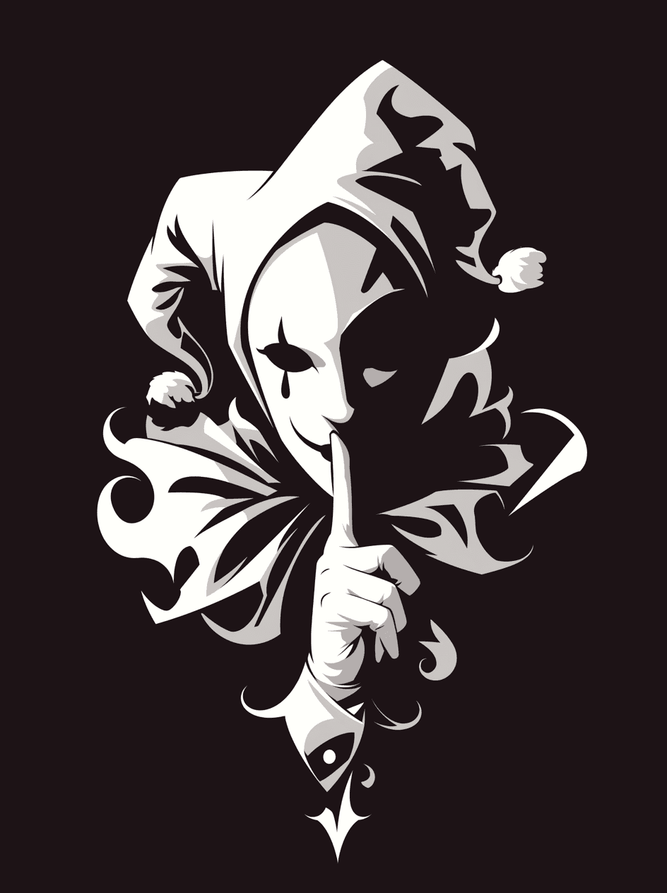 Street Clown Party original repeating artwork