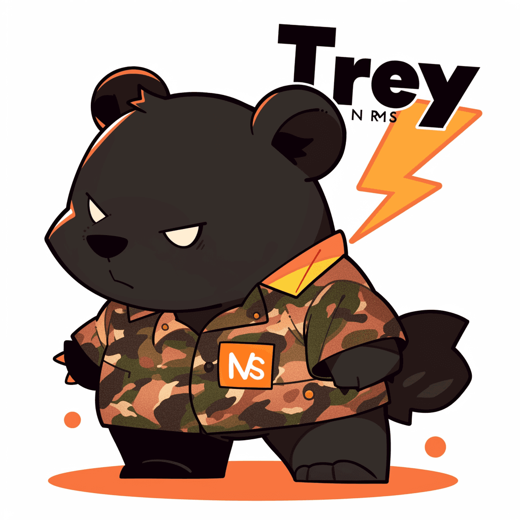 Street Bear Seek original repeating artwork