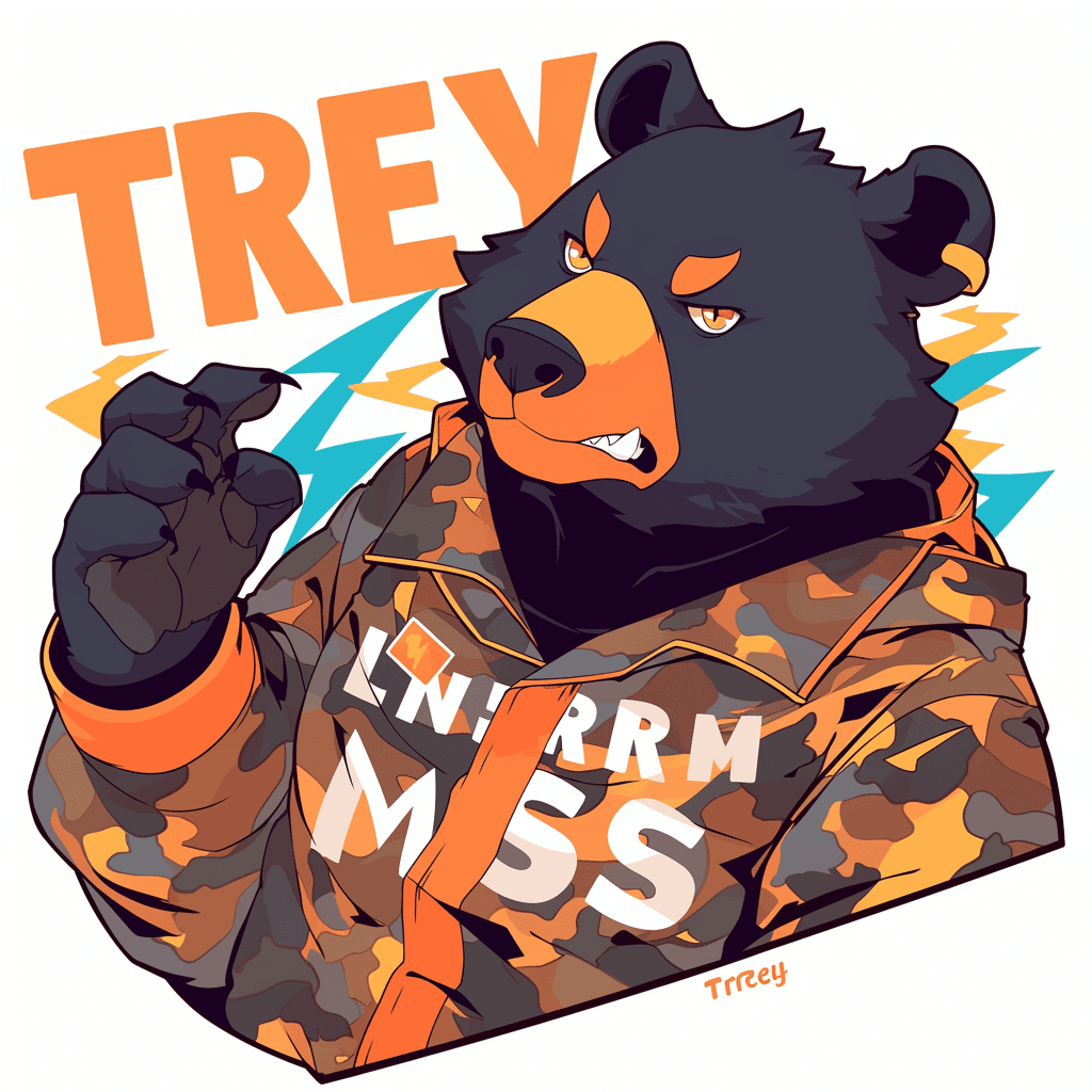 Street Bear Flow original repeating artwork