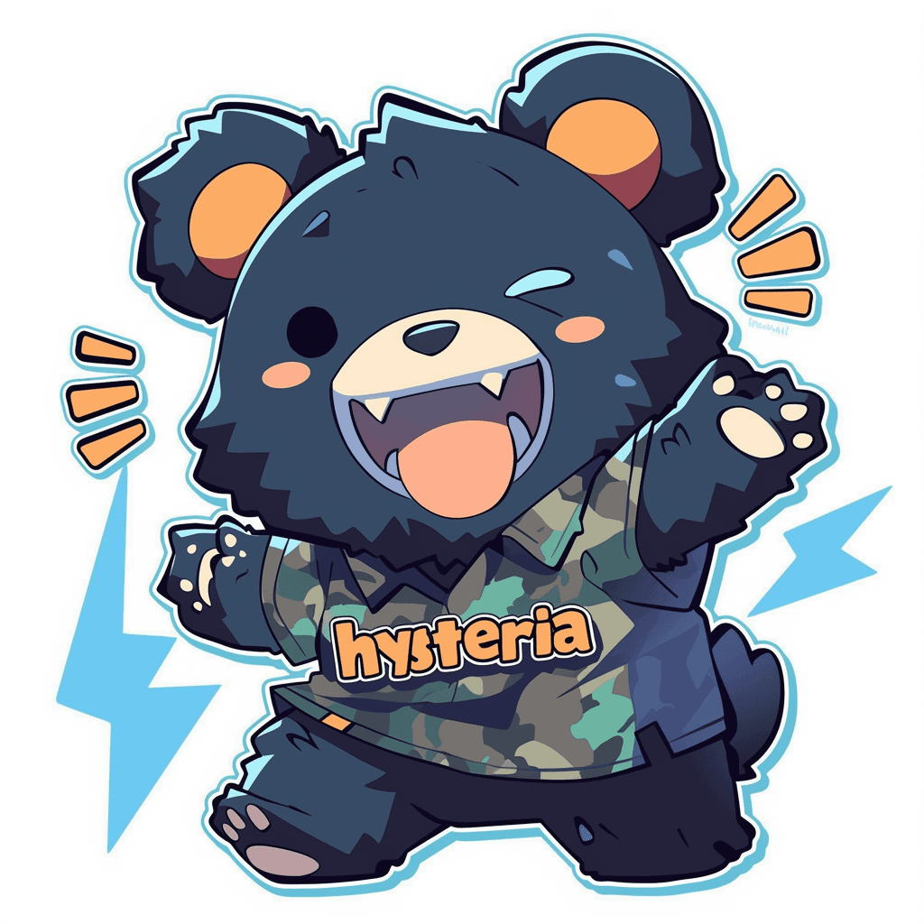 Street Bear Ride original repeating artwork