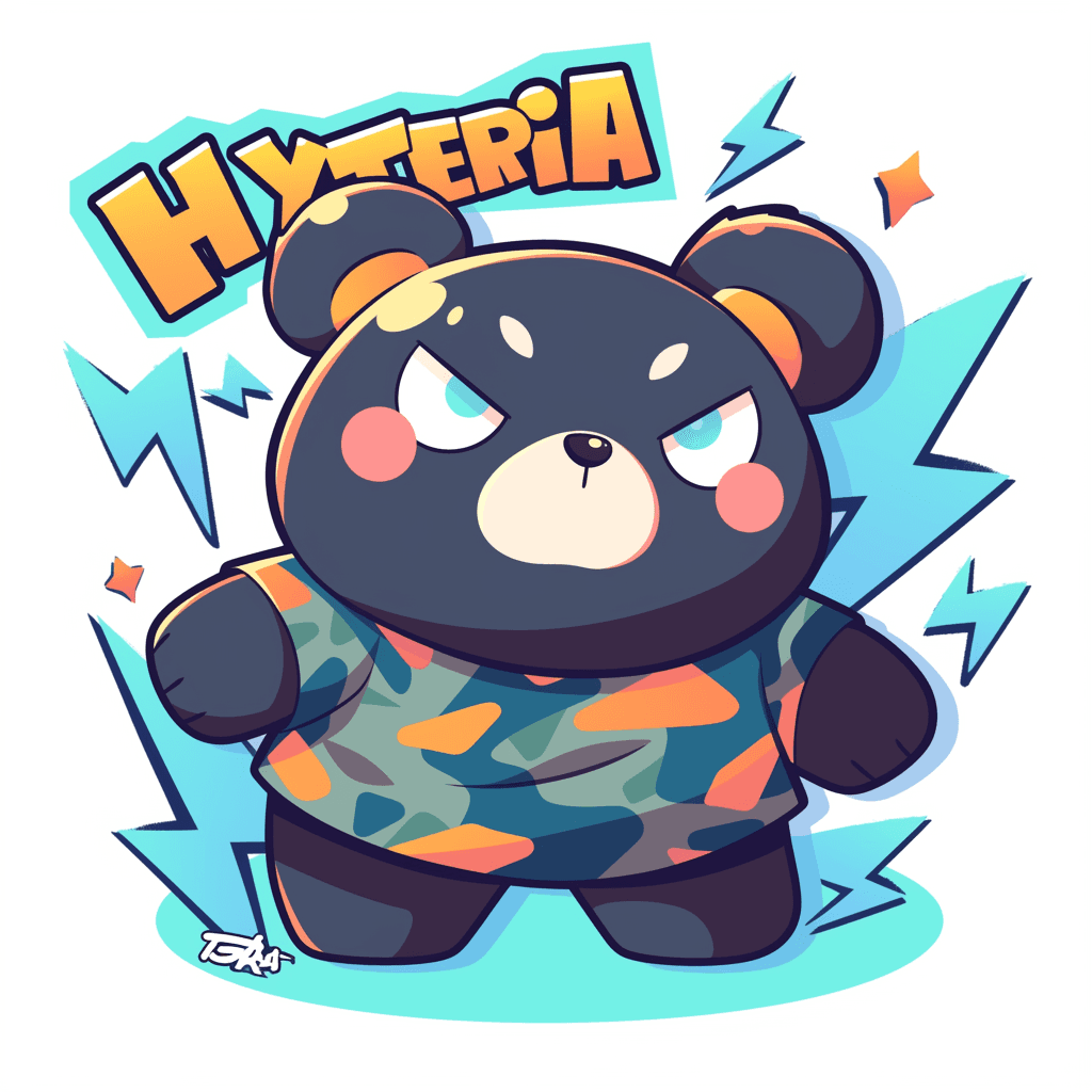 Street Bear Drift original repeating artwork