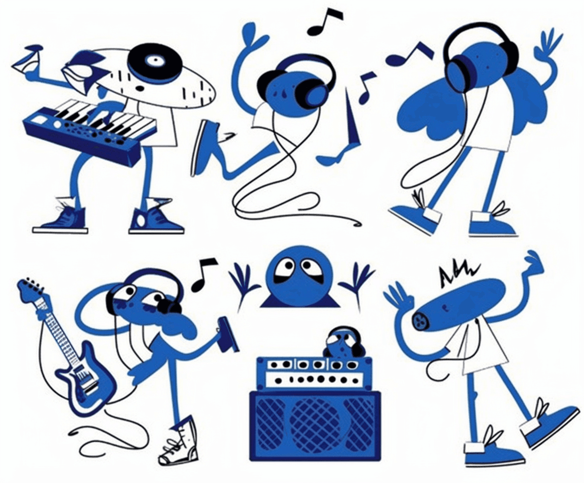 Music Fair original repeating artwork