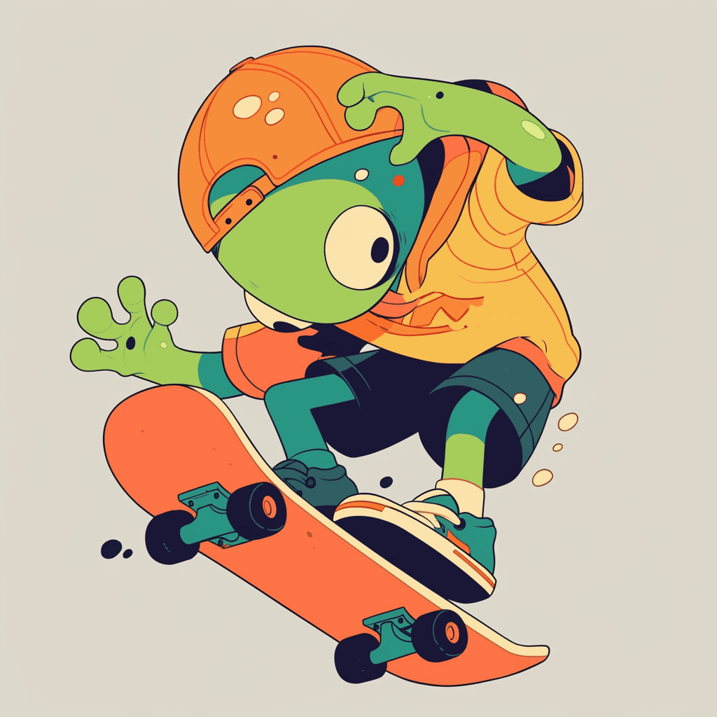 Street Skateboard original repeating artwork