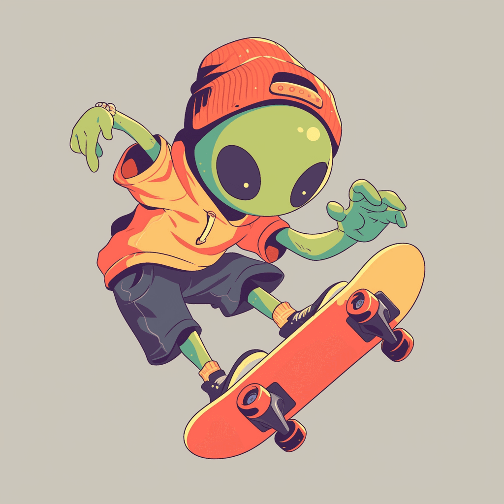 Street Skateboard Club original repeating artwork