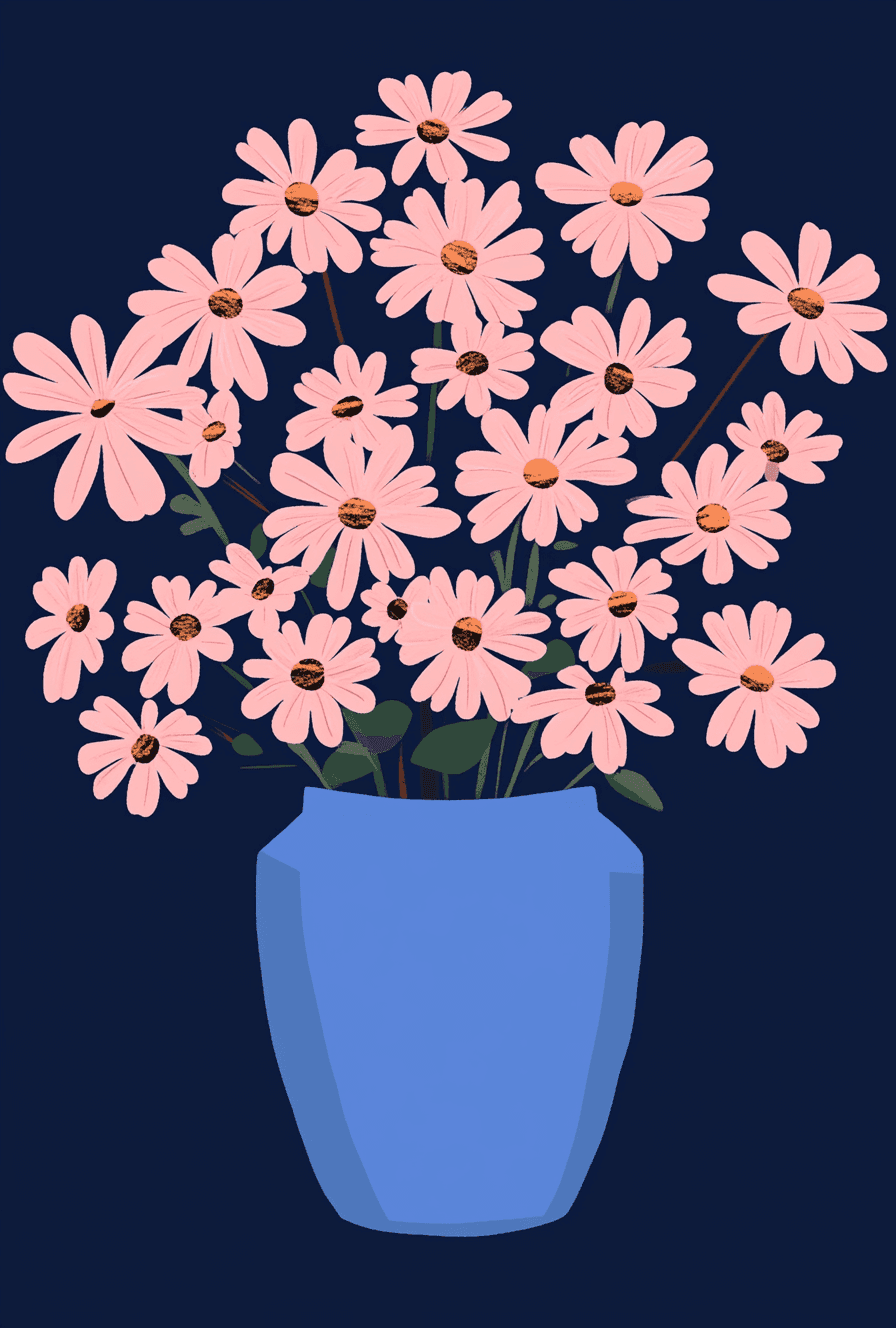 Vase Hue original repeating artwork