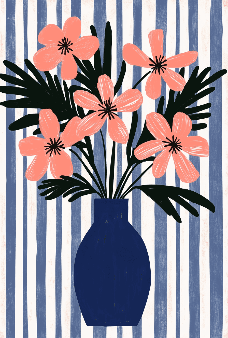 Vase Party original repeating artwork