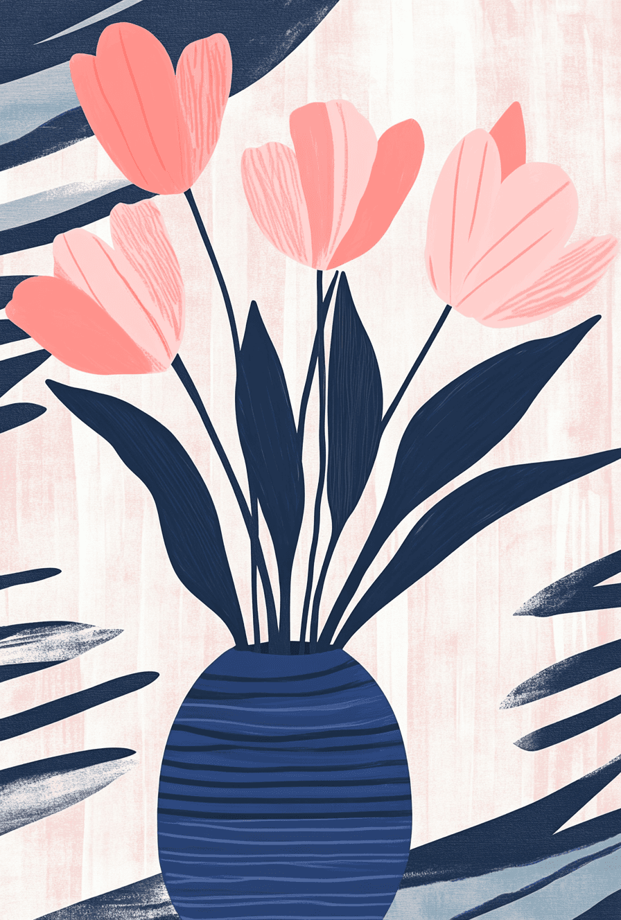 Vase Shine original repeating artwork