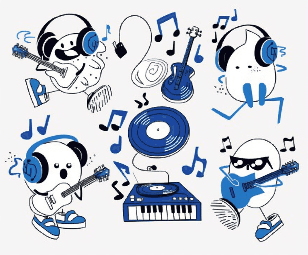 Music Festival original repeating artwork