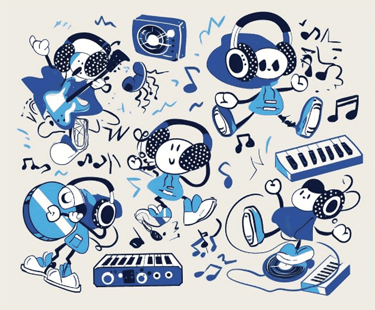 Music Show original repeating artwork