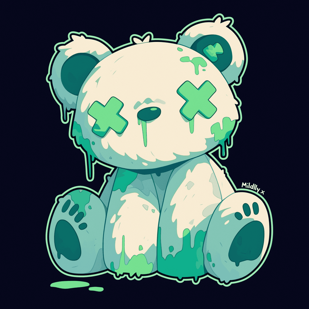 Street Bear Sunlit original repeating artwork