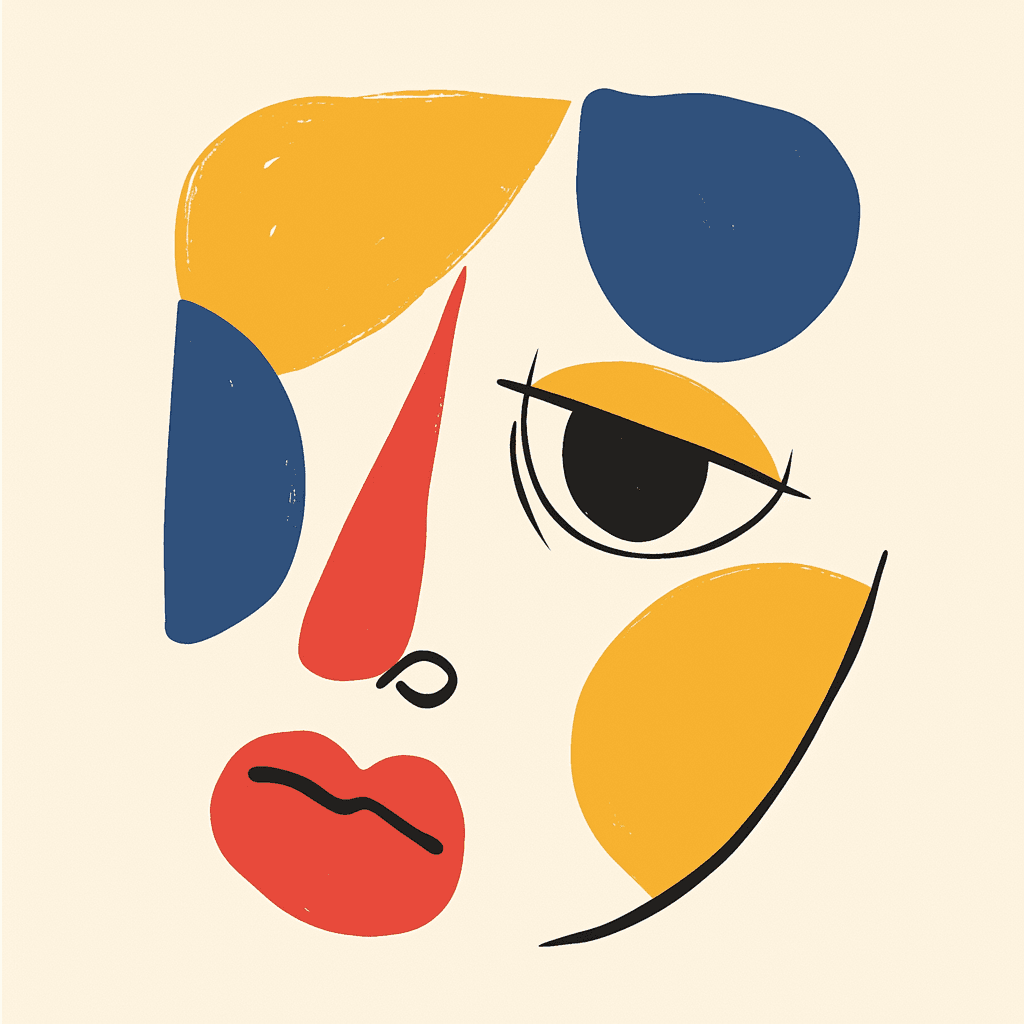 Abstract Face 625 original repeating artwork