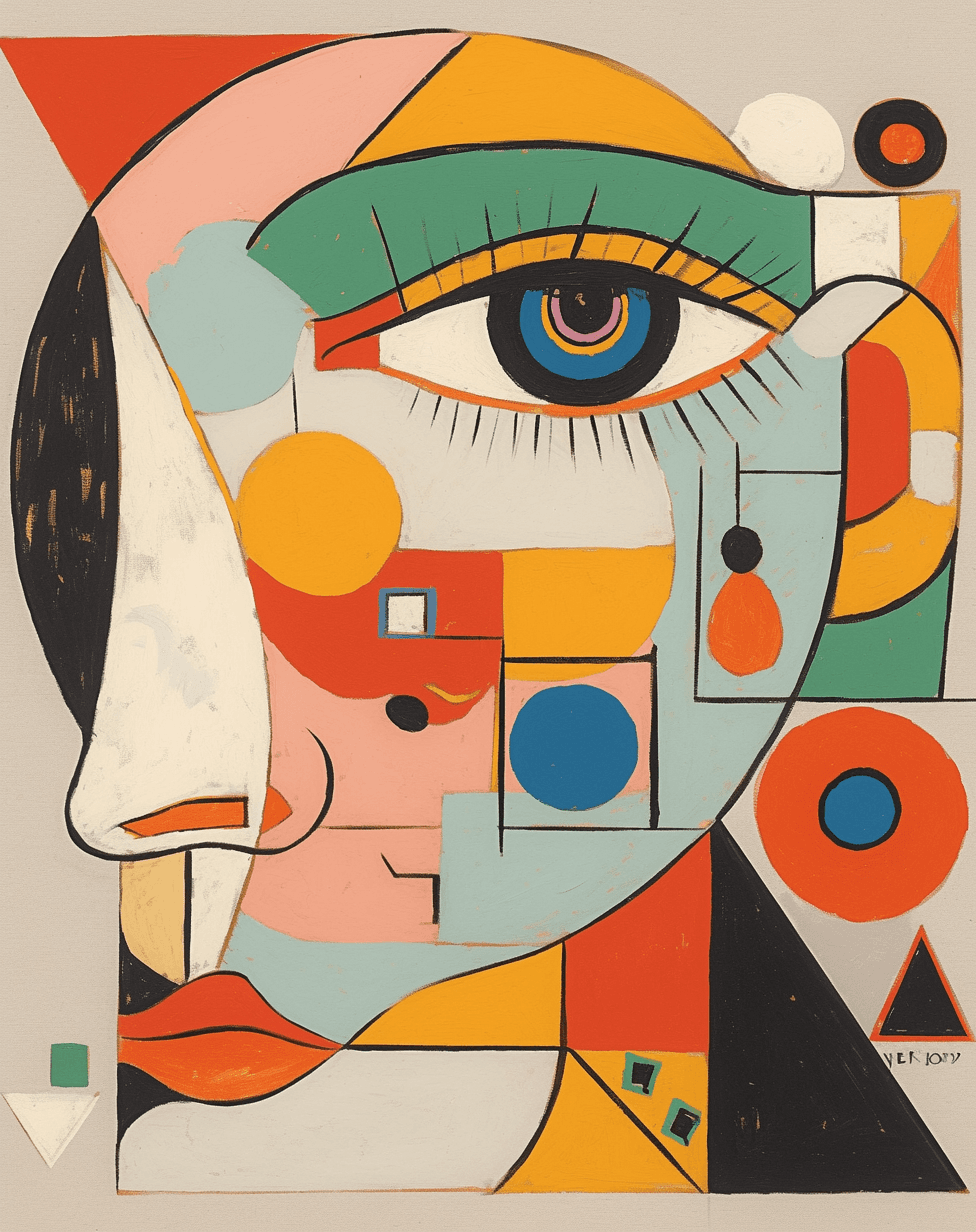 Abstract Face 320 original repeating artwork