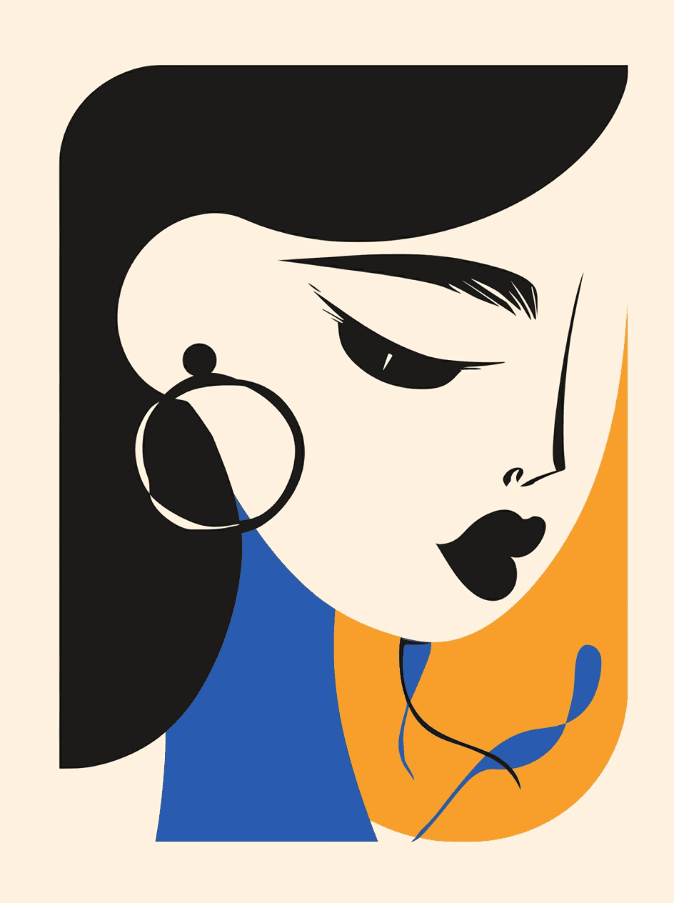 Abstract Face 146 original repeating artwork