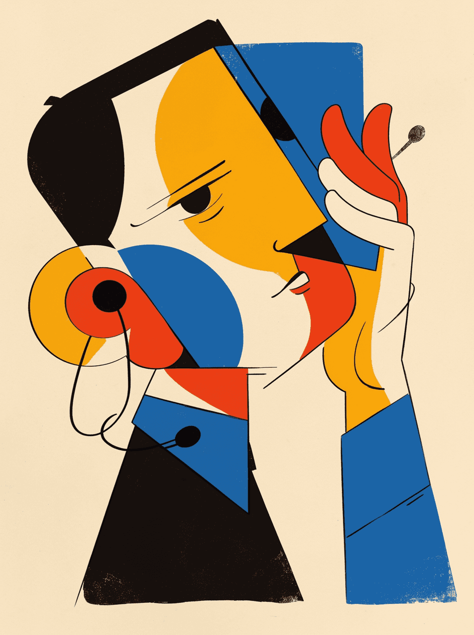 Abstract Face 250 original repeating artwork