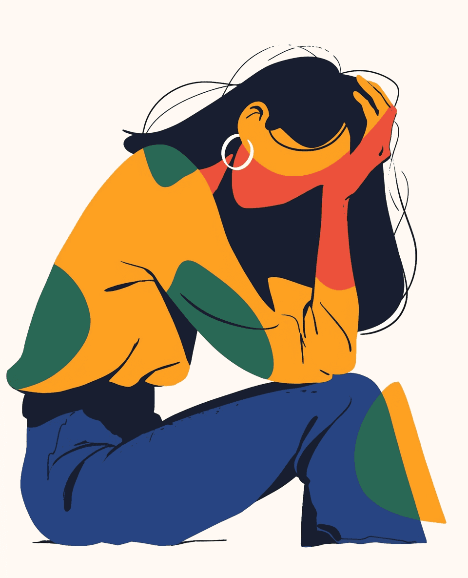 Abstract Woman Jam original repeating artwork