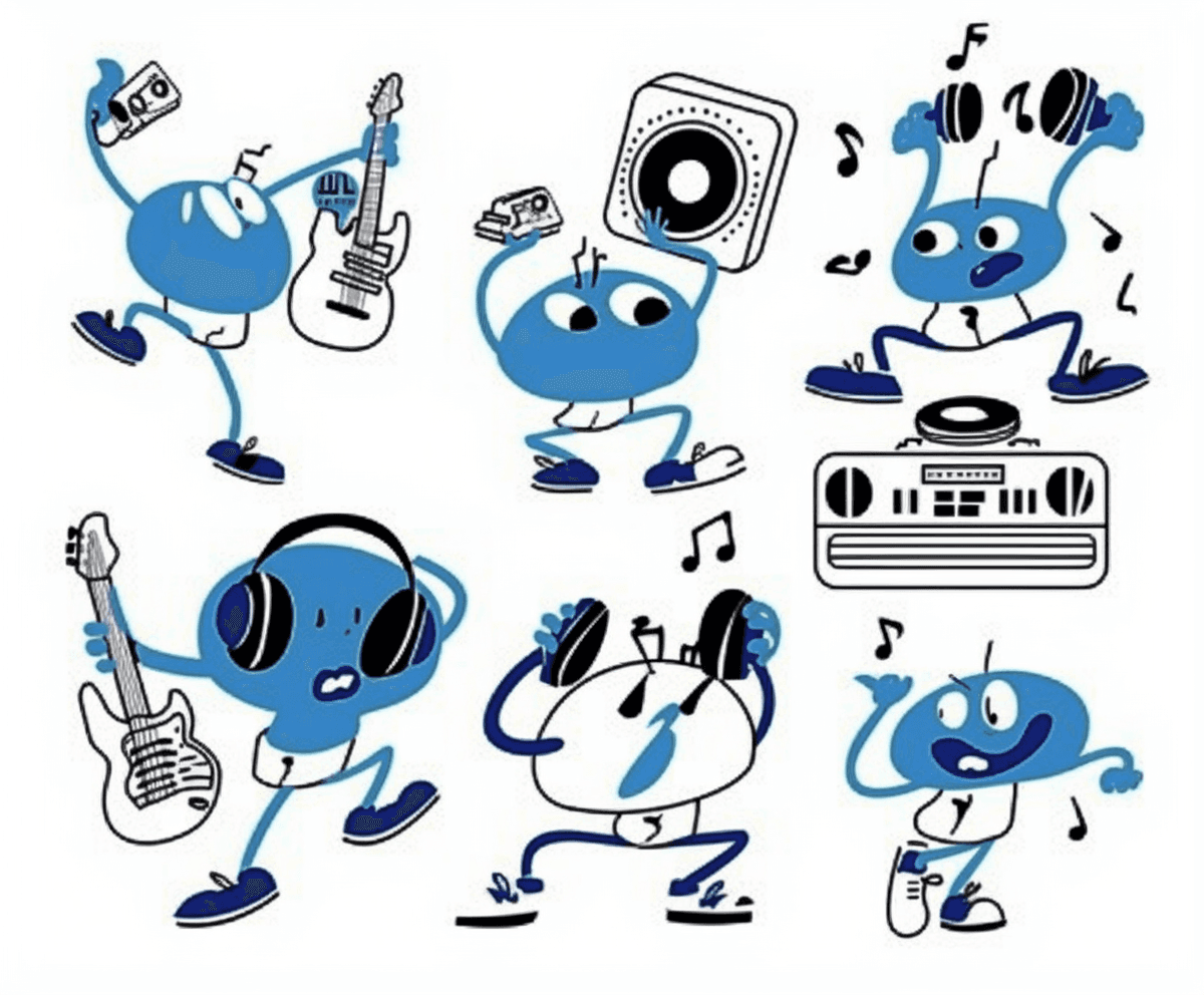 Music Carnival original repeating artwork