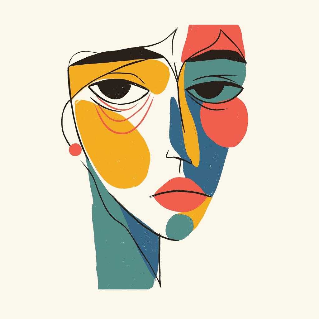 Abstract Face 011 original repeating artwork