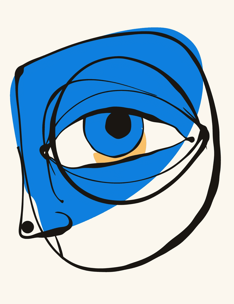 Abstract Eye Festival original repeating artwork