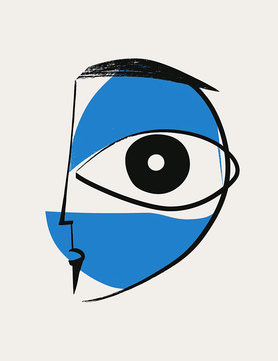 Abstract Eye Parade original repeating artwork