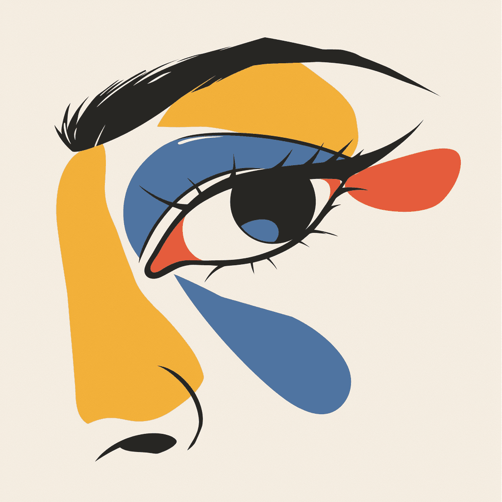 Abstract Face 042 original repeating artwork