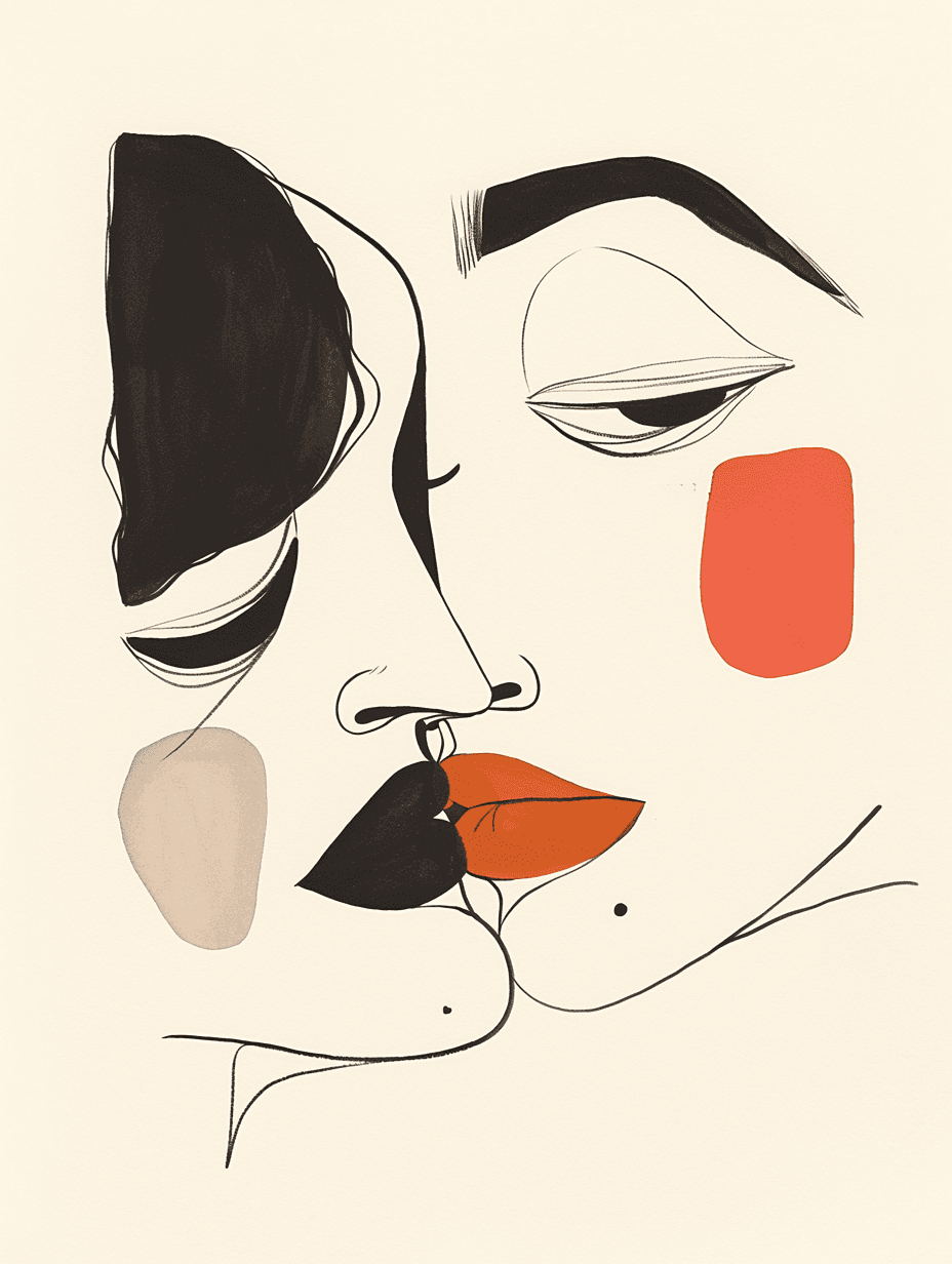 Abstract Face 307 original repeating artwork